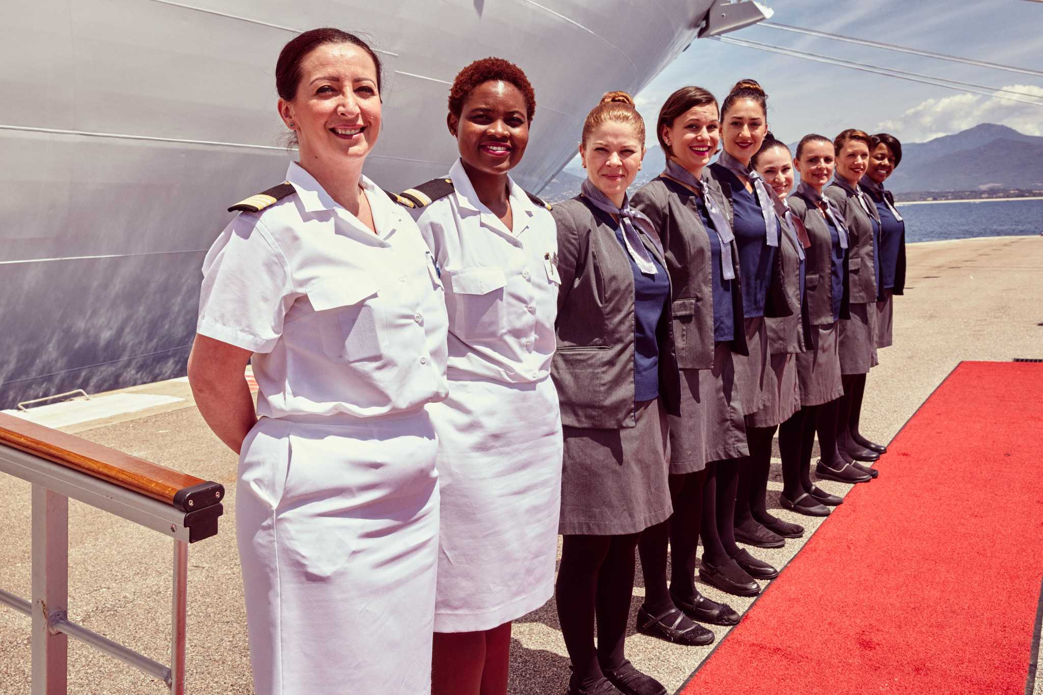 welcoming party from seabourn