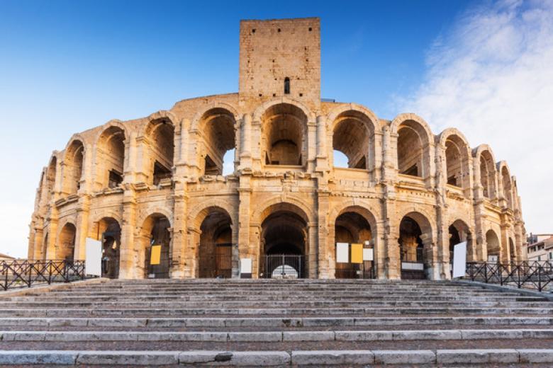 RUINS OF AN ANCIENT ROMAN THEATER