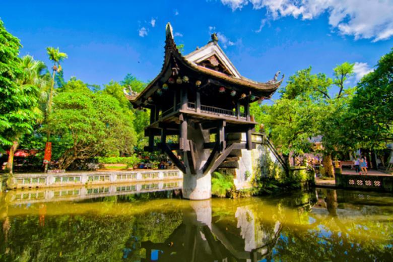 One Pillar Pagoda in Hanoi, Vietnam