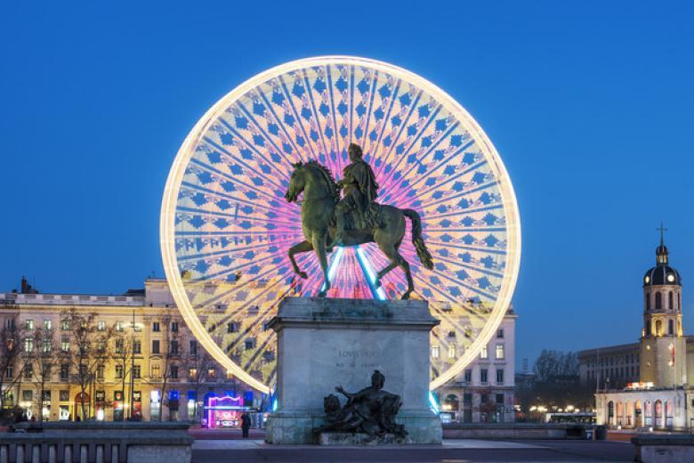 Place Bellecour statue of King Louis XIV