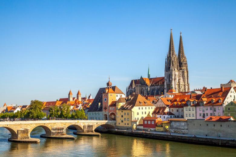 CITYSCAPE IMAGE OF REGENSBURG, GERMANY