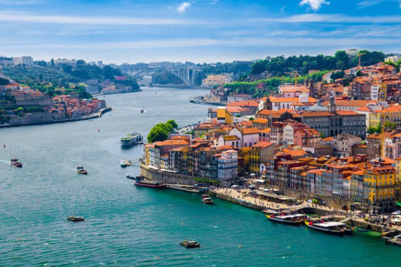 Panoramic view of Old Porto