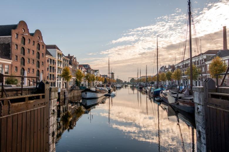 Delfshaven area of Rotterdam, The Netherlands