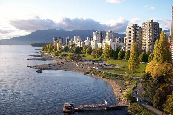 view of Vancouver&apos;s English Bay