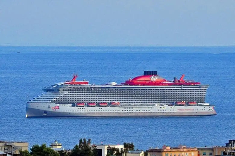 Virgin Voyages ship cruising with adults-only luxury, sleek design, vibrant nightlife, and wellness-focused experiences across trendsetting destinations