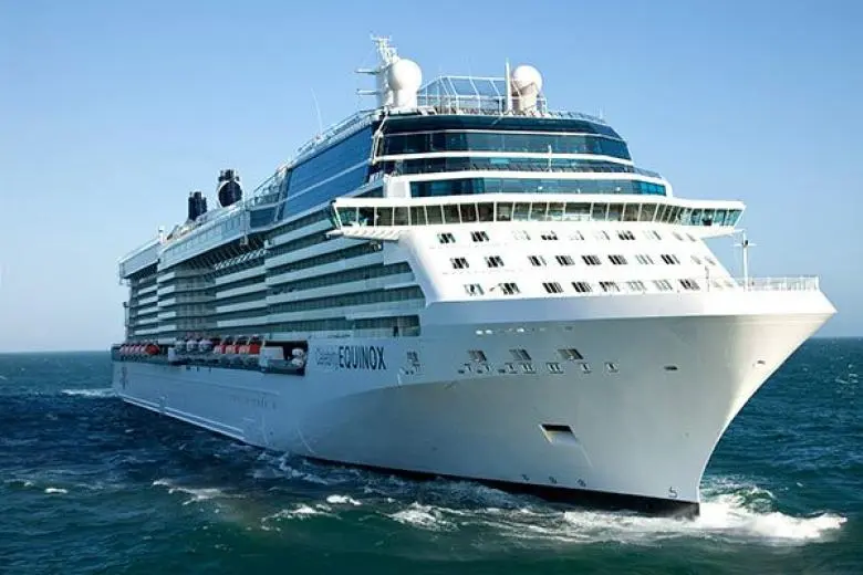 Celebrity Cruises ship sailing across serene waters with modern luxury design, fine dining, and upscale experiences tailored for sophisticated travelers