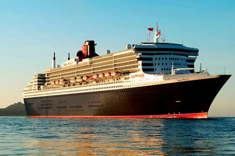 Cunard Line ship crossing the ocean in grand style with elegant interiors, white-glove service, and timeless transatlantic voyage traditions