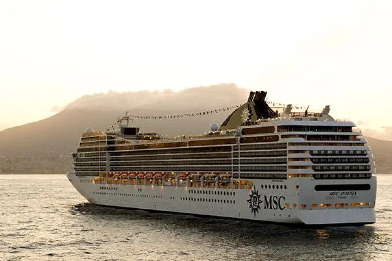MSC Cruises ship gliding through azure seas with sleek European design, international flair, and modern amenities for global travelers