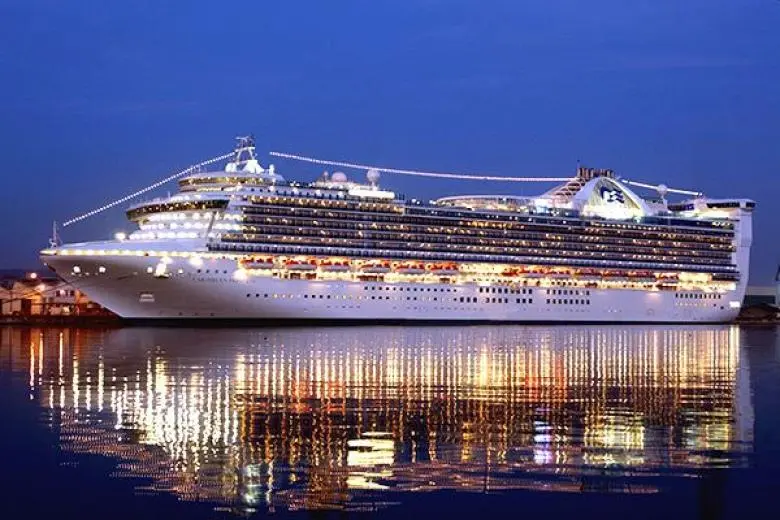 Princess Cruises ship sailing toward breathtaking destinations with elegant design, enriching shore excursions, and personalized onboard service