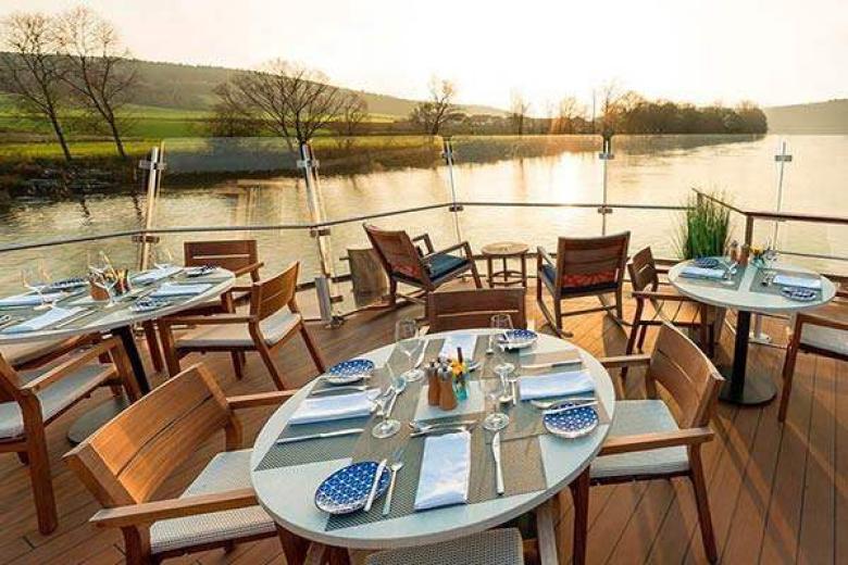 Viking River Cruises - Aquavit Terrace At Sunset