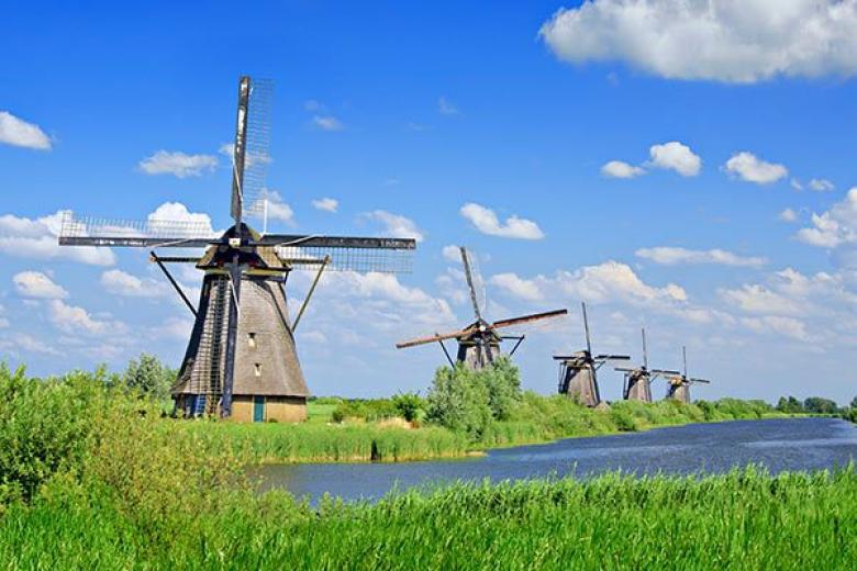 Viking River Cruises - Windmills In Kinderdiik Netherlands