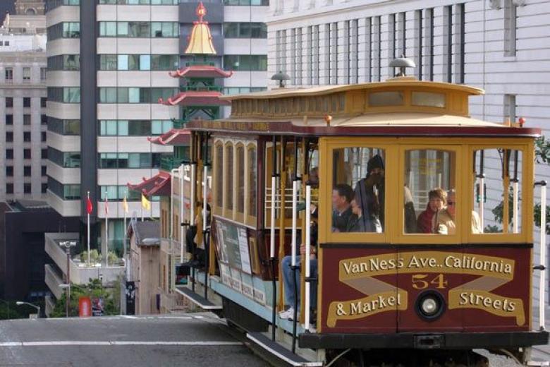 San Francisco Cable Car at Chinatown