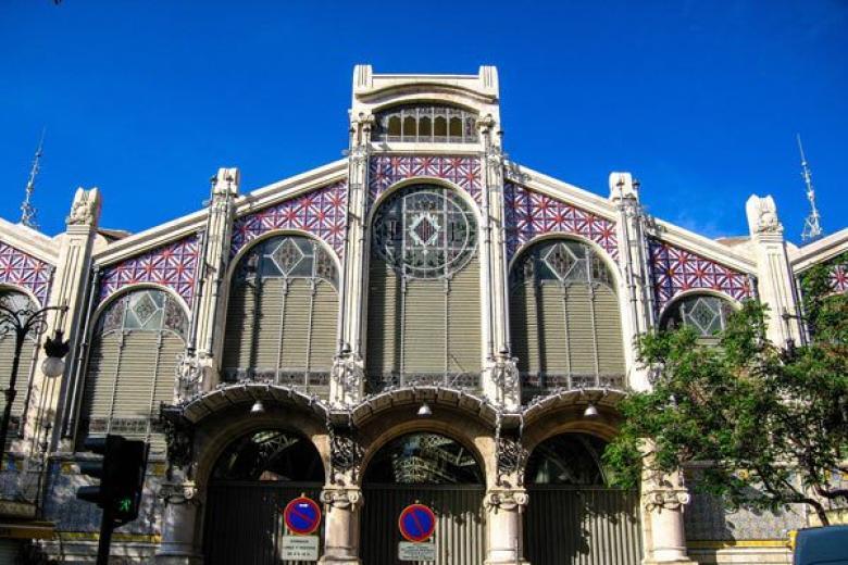 Historic central Market of Valencia Spain