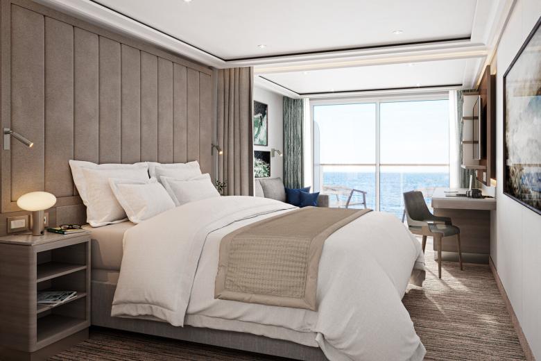 Silversea Cruises - Grand Suite Sleeping area